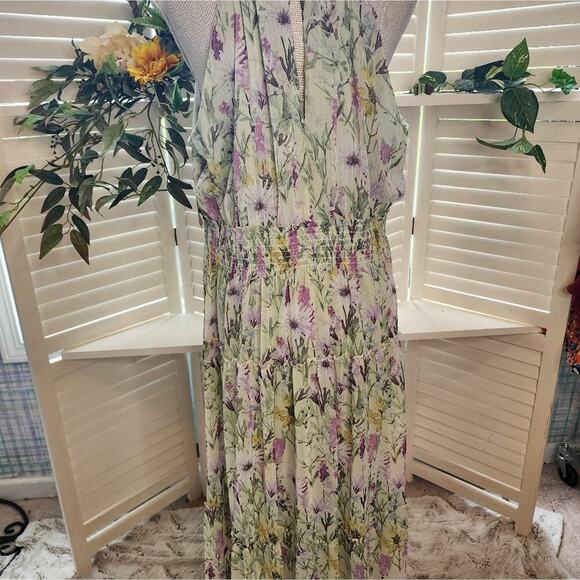TAYLOR FLORAL NEW MAXI DRESS SIZE 16W - Picture 4 of 9